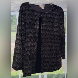 Lady's Formal Bling Blouse- Jacket Combo